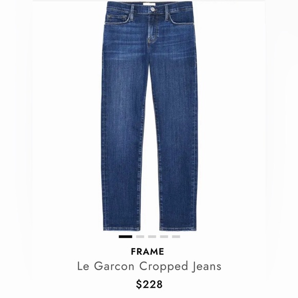 Frame Denim Denim - NWT FRAME Le Garçon Cropped Boyfriend Azure Jeans Denim Size 25